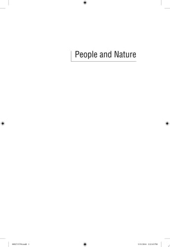 People and Nature An Introduction to Human Ecological Relations