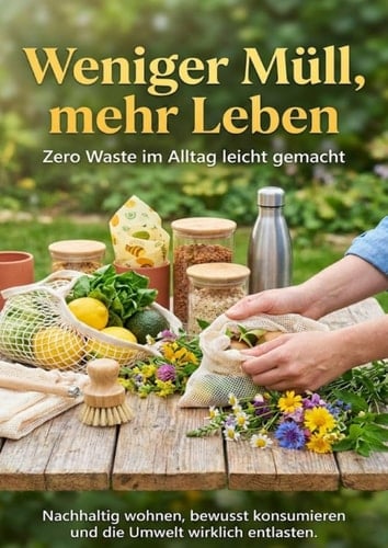 Weniger Müll, mehr Leben: Zero Waste im Alltag leicht gemacht: Nachhaltig wohnen, bewusst konsumieren und die Umwelt wirklich entlasten. (German Edition)