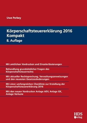 Körperschaftsteuererklärung 2016 kompakt