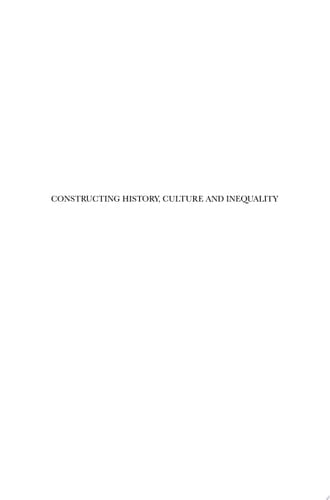 Constructing History, Culture and Inequality The Betsileo in the Extreme Southern Highlands of Madagascar