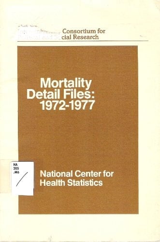 Mortality Detail Files, 1972-1977