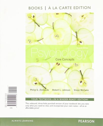 Psychology: Core Concepts, Books a la Carte Plus NEW MyPsychLab with eText -- Access Card Package (7th Edition)