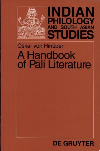A Handbook of Pāli Literature