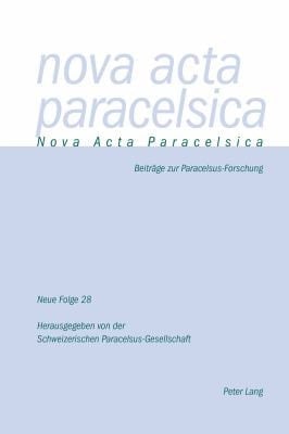 Nova Acta Paracelsica: Beitraege Zur Paracelsus-Forschung
