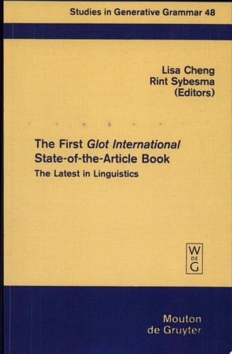 The First Glot International State-of-the-article Book The Latest in Linguistics