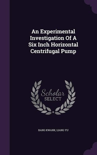 An Experimental Investigation Of A Six Inch Horizontal Centrifugal Pump