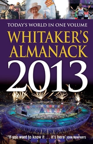 Whitaker's Almanack 2013