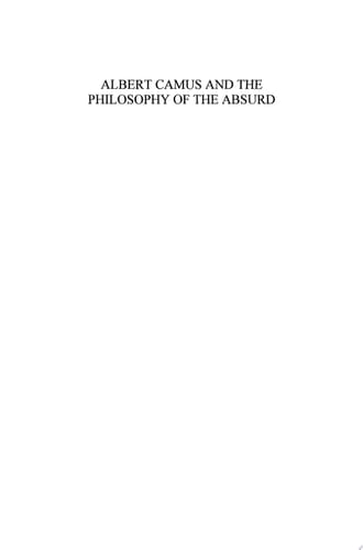 Albert Camus and the Philosophy of the Absurd