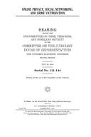 Online Privacy, Social Networking, and Crime Victimization