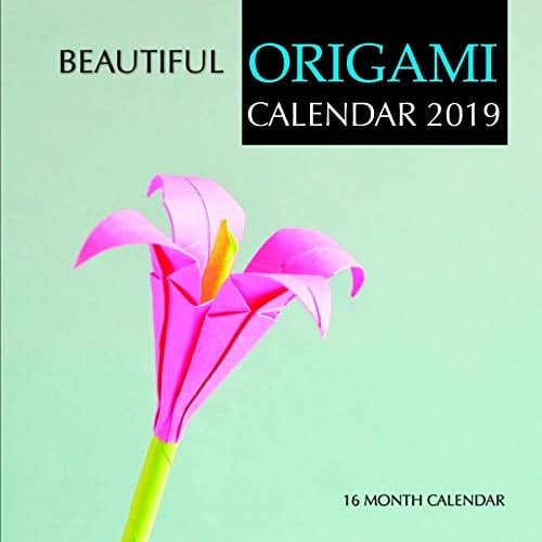 Beautiful Origami Calendar 2019 16 Month Calendar