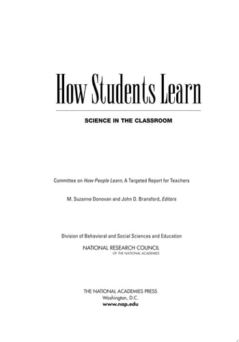 How Students Learn Science in the Classroom