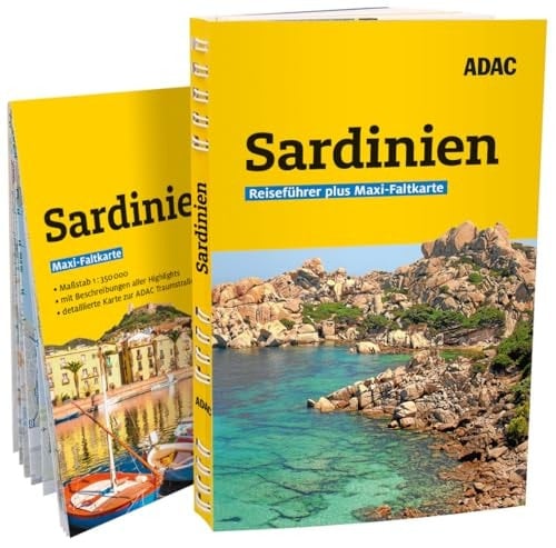 ADAC Reiseführer plus Sardinien Mit Maxi-Faltkarte und praktischer Spiralbindung