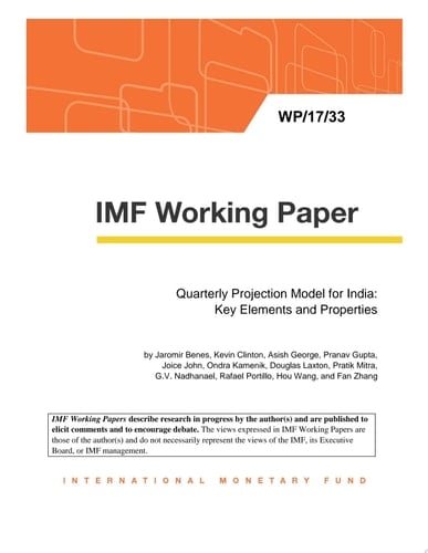 Quarterly Projection Model for India Key Elements and Properties