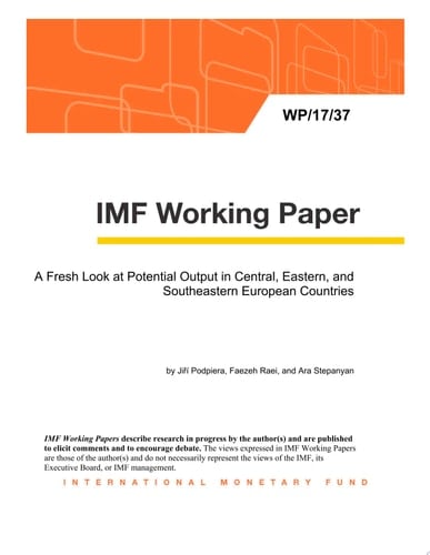 A Fresh Look at Potential Output in Central, Eastern, and Southeastern European Countries