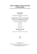 Listen to Americans' Views on the Future of Social Security