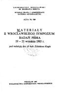 Acta Universitatis Wratislaviensis