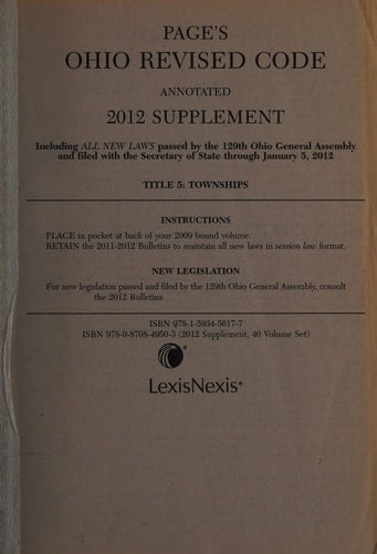 Page's Ohio Revised Code Annotated