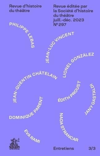 Paroles et écrits de l'acteur, entretiens 3/3 (3)