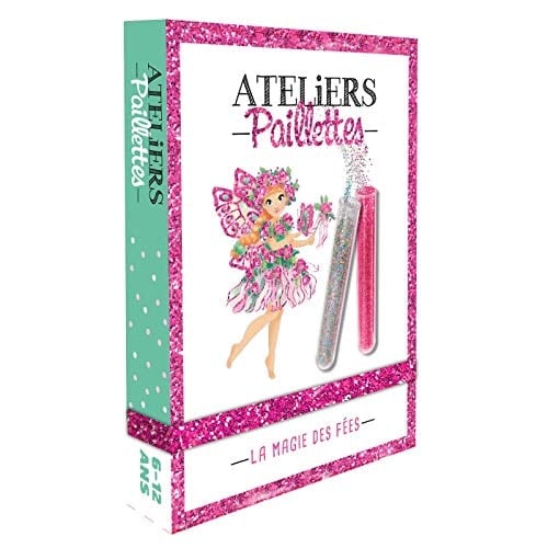 La magie des fées Avec 5 cartes à décorer, 2 tubes de paillettes et 1 petite pique