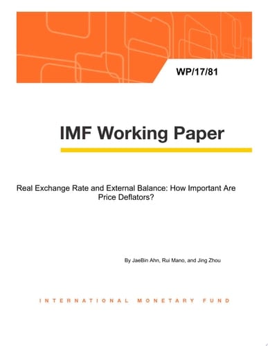 Real Exchange Rate and External Balance How Important Are Price Deflators?