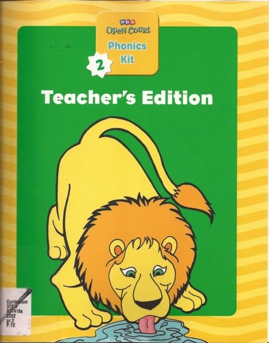 SRA OPEN COURT PHONICS KIT LEVEL 2 TEACHER'S EDITION