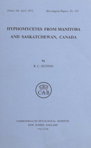 Hyphomycetes from Manitoba and Saskatchewan, Canada (Plant Science / Horticulture)