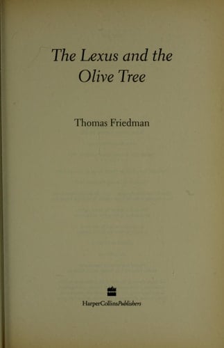 The Lexus and the Olive Tree