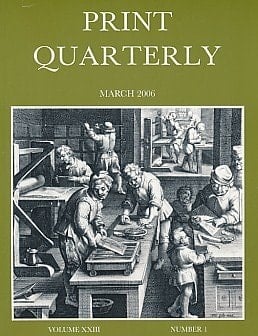 Print Quarterly. Vol. XXIII, No. 1. March 2006.