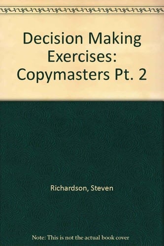 Decision-making Exercises: Copymasters