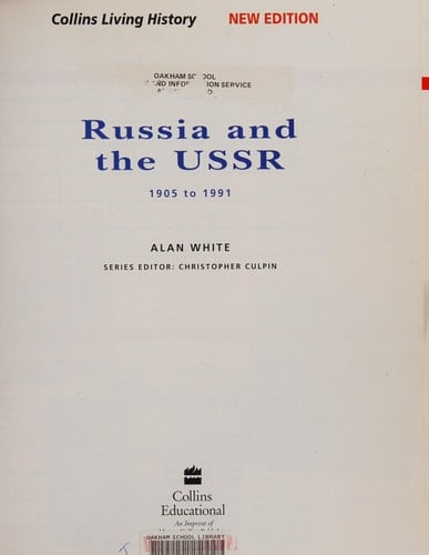 Russia and the U. S. S. R.
