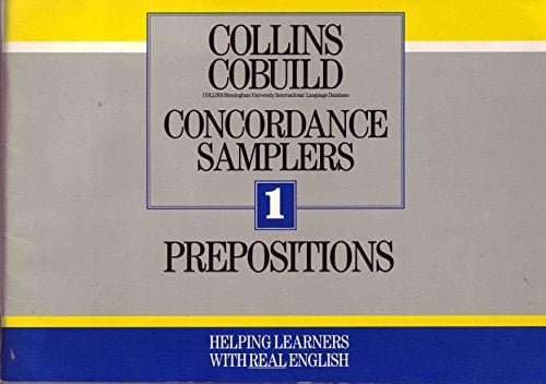 Collins Cobuild Concordance Samplers: Prepositions (Collins Cobuild Concordance Samplers)