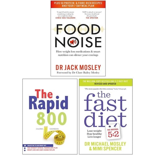 Food Noise, Fast Diet & The Rapid 800 Cookbook 3 Books Collection Set