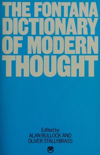 The Fontana Dictionary Of Modern Thought
