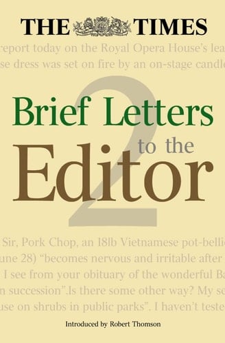The Times: Brief Letters to the Editor-Book 2