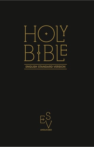 Holy Bible English Standard Version (ESV) Anglicised Navy Blue Gift and Award Bible