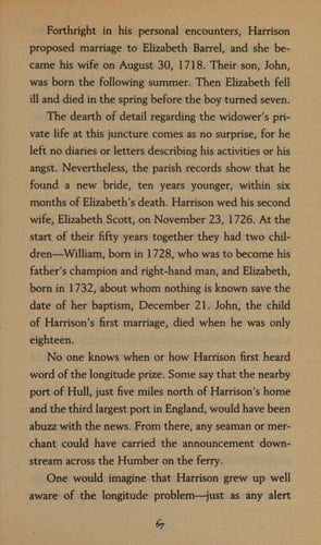 LONGITUDE - The True Story of a Lone Genius Who Solved the Greatest Scientific Problem of His Time