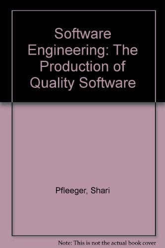 Software Engineering The Production of Quality Software