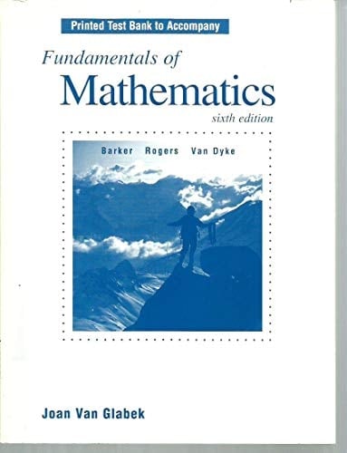 Fundamentals of Mathematics