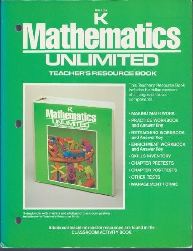 mathematics Unlimited Grade K Teacher's Resource Book (Mathematics Unlimited, Grade K Teacher's Resource Book)