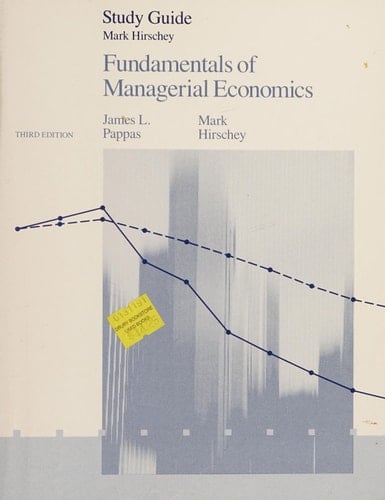 Study guide, Fundamentals of managerial economics