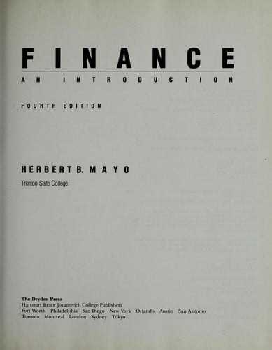 Finance