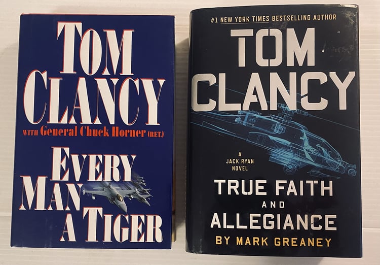 2 Tom Clancy Books! 1) Every Man a Tiger 2) True Faith and Allegiance