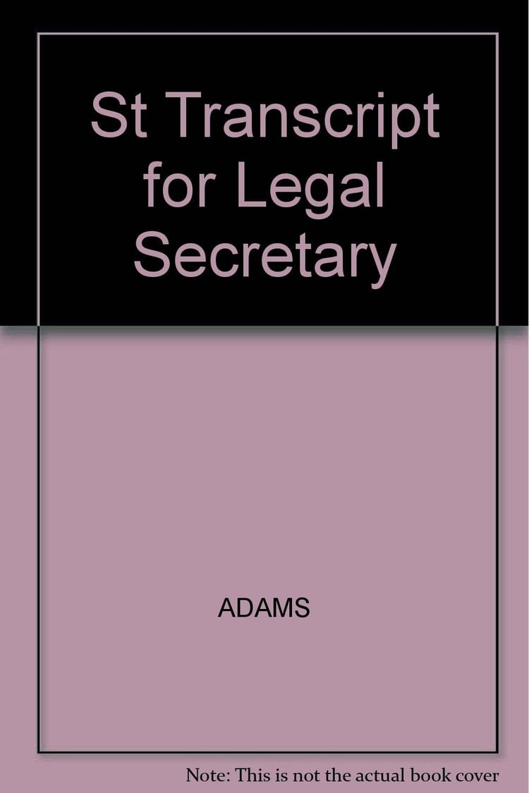 Student's Transcript for Legal Terminology and Transcription