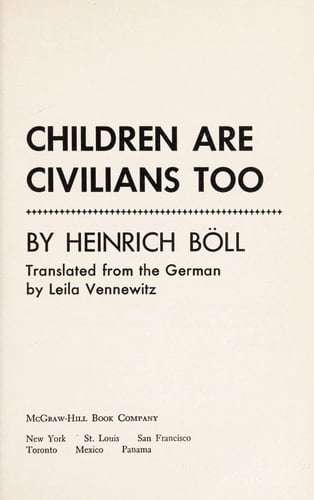 Children Are Civilians Too.