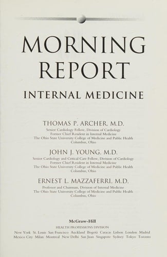 Morning Report in Internal Medicine
