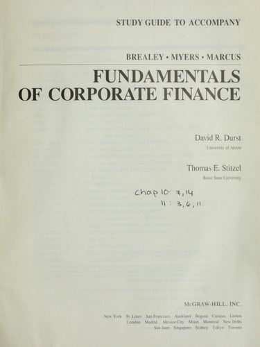 Fundamentals of Corporate Finance