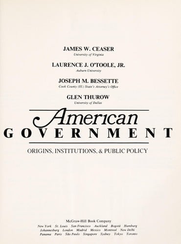 American Government - Wb/34