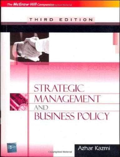 Strategic Mgmt & Bus Policy 3e