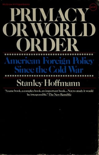 Primacy or World Order