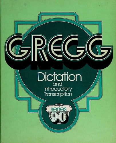 Gregg Dictation-Intro Trans Ser90